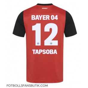 Bayer Leverkusen Edmond Tapsoba #12 Replika Hemmatröja 2024-25 Kortärmad